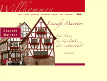 Tablet Screenshot of eiscafe-maintor.de